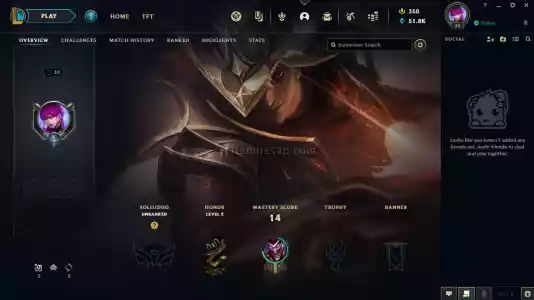 Euw Handmade 30 Lvl Unranked 51K Mavi Öz Hesap