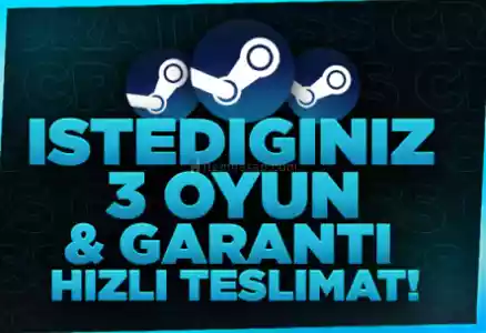 İstediğiniz 3 Oyun + Garanti & Destek