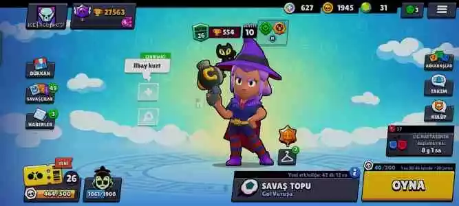 Brawl Stars Hesabı Çok Uygun Fiyat Bütün Karekterlerde 150 Elmas Lık Kostüm Var