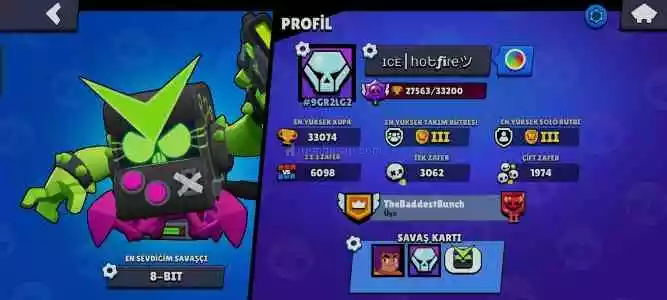 Brawl Stars Hesabı Çok Uygun Fiyat Bütün Karekterlerde 150 Elmas Lık Kostüm Var