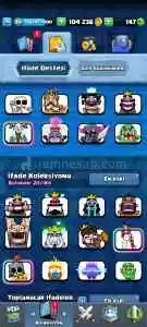 Clash Royale 103/109 Karakter 30 Deneyim Pass Kule Görünüm 5100 Kupa