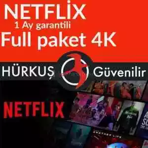 Netflix Türkiye 4K Uhd 1 Aylık