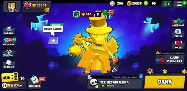 26K 64Karakter 5Brawl Pass 48Skin (490 Tl Yatırdım)