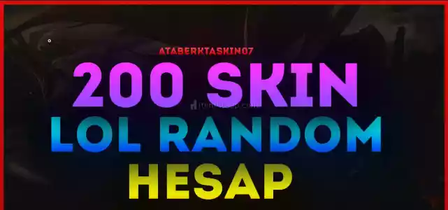 Tr +200 Skin Lol Random Hesap