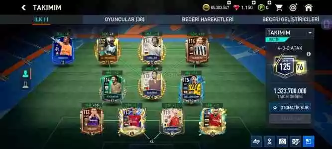 Fifa Mobile Hesap 125 Gen