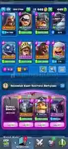 3800 Kupa Clash Royale Hesabı  449 Elmaslı