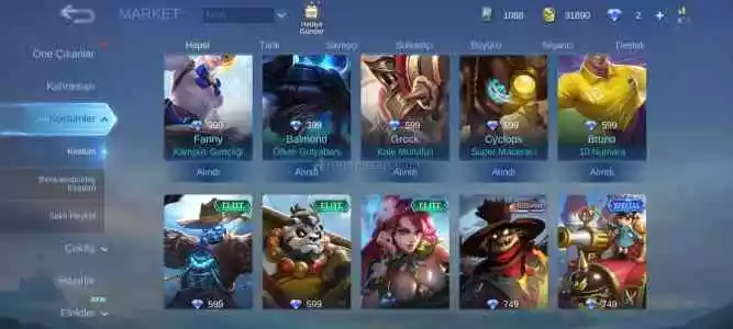 Eski Star Skinli Hesap