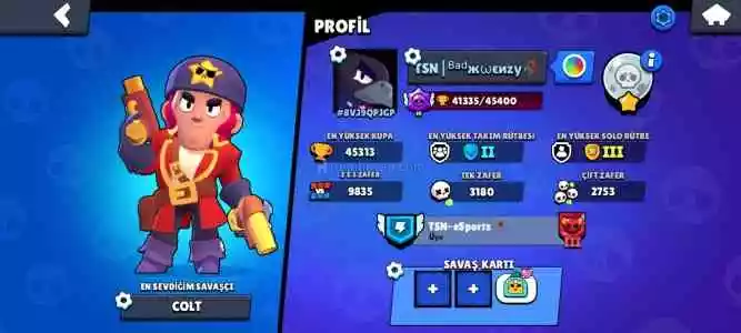 4 Yıllık İlk Sahibinden Brawl Stars Hesabı  Ranklar Yüksek 45K Pazarlığa Açık