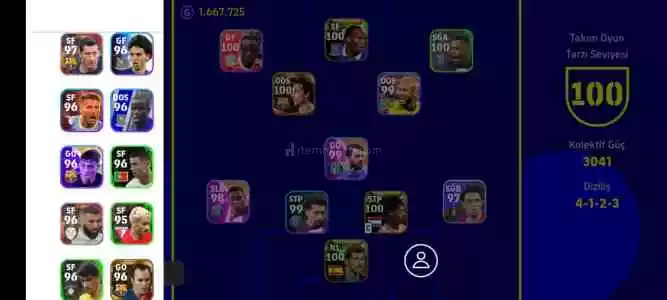 Efootball 3041 Kollektif Hesap