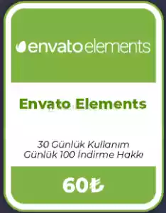 Envato Elements 30 Günlük Kullanım