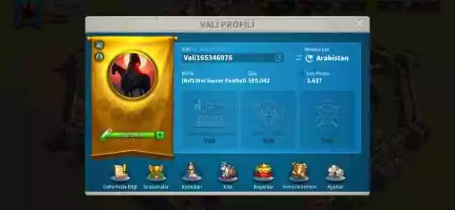 Rise Of Kingdoms 500 Bin Güç Bol Kaynaklı Hesap