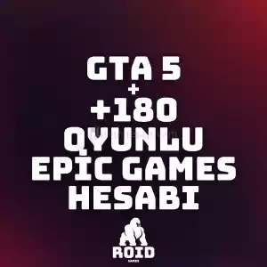 Gta 5 +180 Oyunlu Epic Games Hesabı