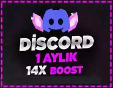 Discord 1 Aylık 14X Boost