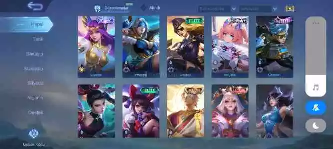 Gökyüzü 28 Seviye 105 Kostümlü Hesap