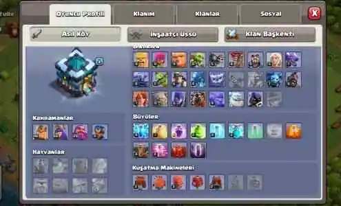 Clash Of Clans Efsane Hesap