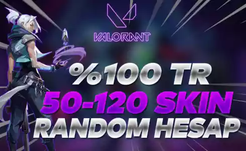 50-120 Skin Arası Valorant Random Hesap