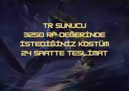 LoL TR Sunucu 3250 RP Değerinde Kostüm