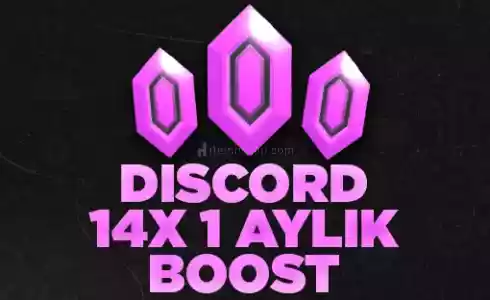 1 Aylık Discord 14X Boost Anlık | Garanti