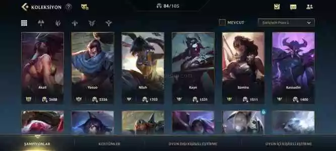 Wild Rift 47 Kostümlü Plat Elo Hesap Zararına Acil Satış