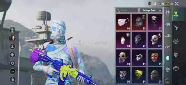 Mavi Mumya Ölüm Makineli  Kertenkele M416