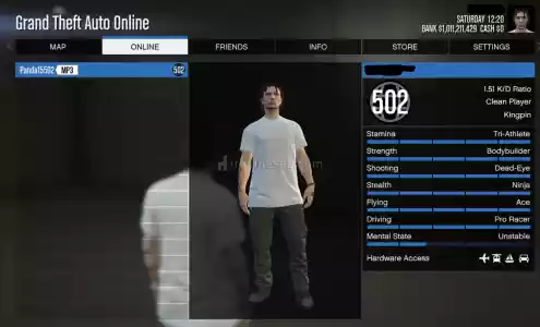 Rockstar Games Gta 5 Hesabı 1Milyar$+502-Level