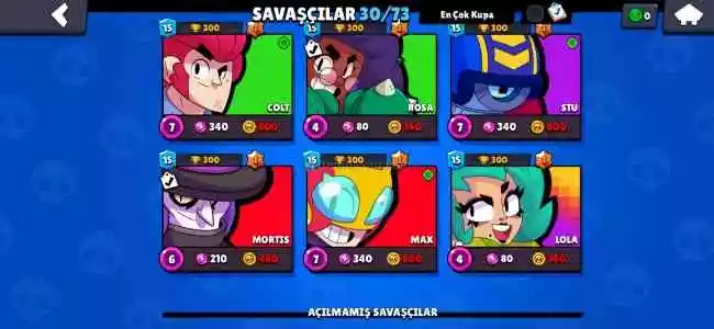 Brawl Stars 9800 Kupa Hesap