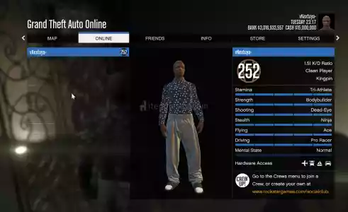 Gta 5 Hesabı 3Milyar+252-Level