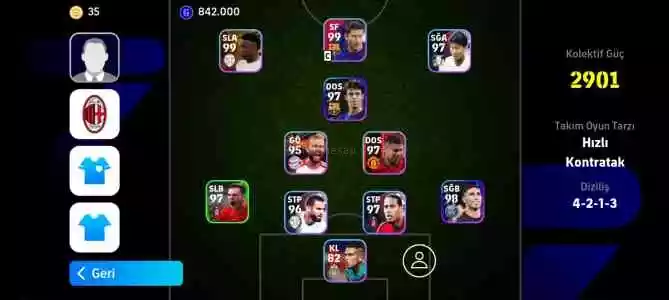 Efootball Pes Mobile Hesabi