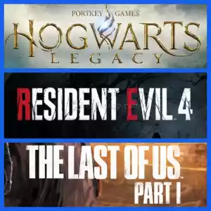 Hogwarts Legacy + Resident Evil 4 Remake + The Last Of Us Part 1  Steam [Garanti + Destek + Video + Otomatik Teslimat]