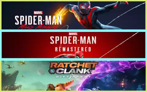 Miles Morales + Spiderman Remastered + Ratched Clank
