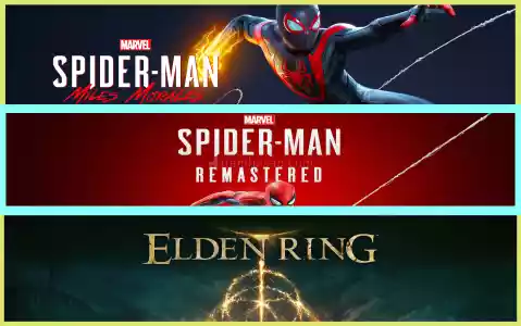 Miles Morales + Spiderman Remastered + Elden Ring