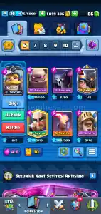 Clash Royale Hesap 5000Kupa 2 Milyon Altına Sahip