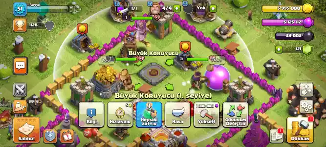 Clash Of Clans 11 Belediye Binası 51 Level Hesap