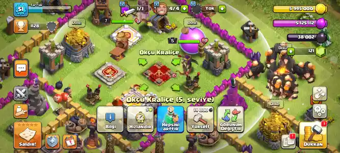 Clash Of Clans 11 Belediye Binası 51 Level Hesap