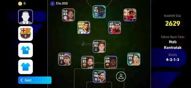 Pes 2024 Mobile Hesap Yeni Başlayanlar İçin Güzel Bir Hesap