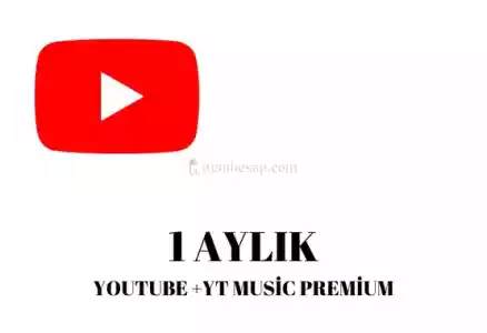 Youtube Premium+Yt Music Premium 1 Ay