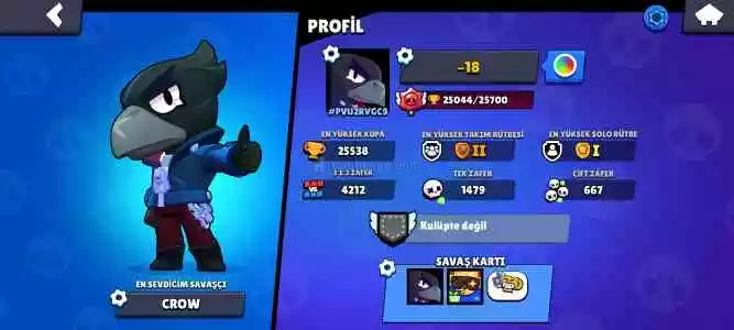 25K Brawl Stars Hesap Satılık