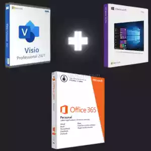 Windows 10 Pro + Office 365 Personal Pro + Microsoft Visio Pro