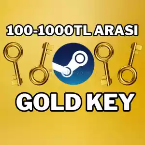 Steam Random Gold Key [100-1000Tl]