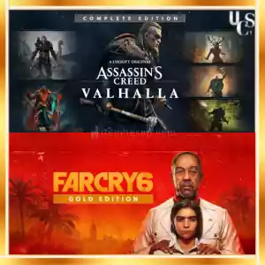 Assassins Creed Valhalla Complete Edition + Far Cry 6 Gold Edition + Garanti & [Hızlı Teslimat]