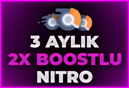 3 Aylık Discord Nitro + 2X Boost