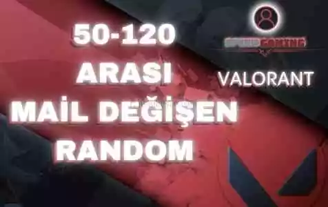 50-120 Mail Değişen Vip Random Hesap