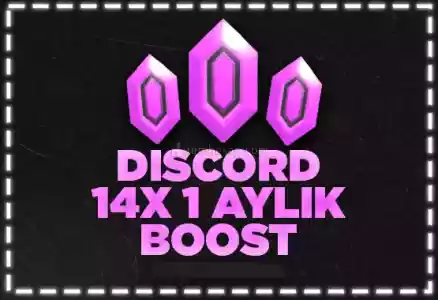 [Anlık] 1 Aylık Discord 14X Boost Garanti