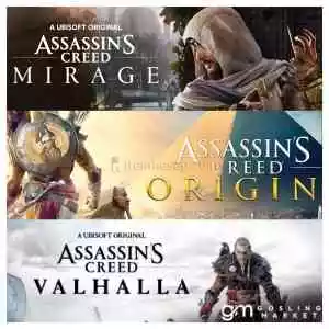 Assassin's Creed Mirage Deluxe Edition + Assassin's Creed Origins + Assassin's Creed Valhalla + AC Syndicate