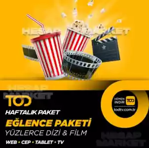 TOD TV Eğlence Paketi 1 Haftalık 4 Ekran Hesap