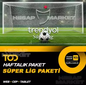 TOD TV Süper Lig Paketi 1 Haftalık 4 Ekran Hesap