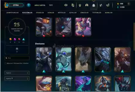 Yüksek Mmr 25+ Lp Hesap