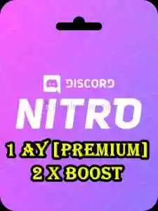 1 Ay 2X Boost Discord Nitro + Garanti!