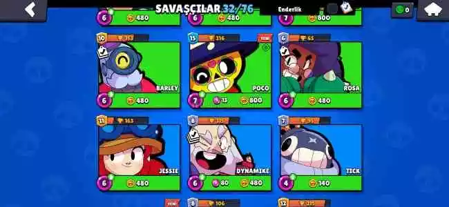 Brawl Stars Eski Hesaplardan 4896 Kupa