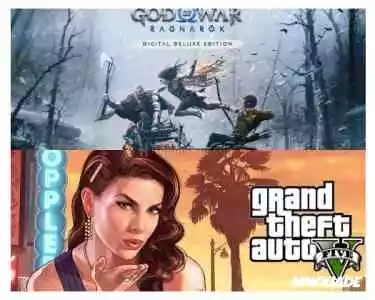 God of War Deluxe Edition + GTA 5
